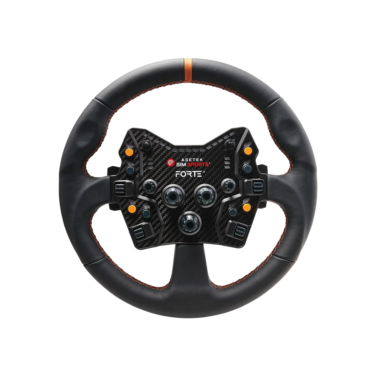 Asetek Round Black Leather Wheel Rim - Image 2