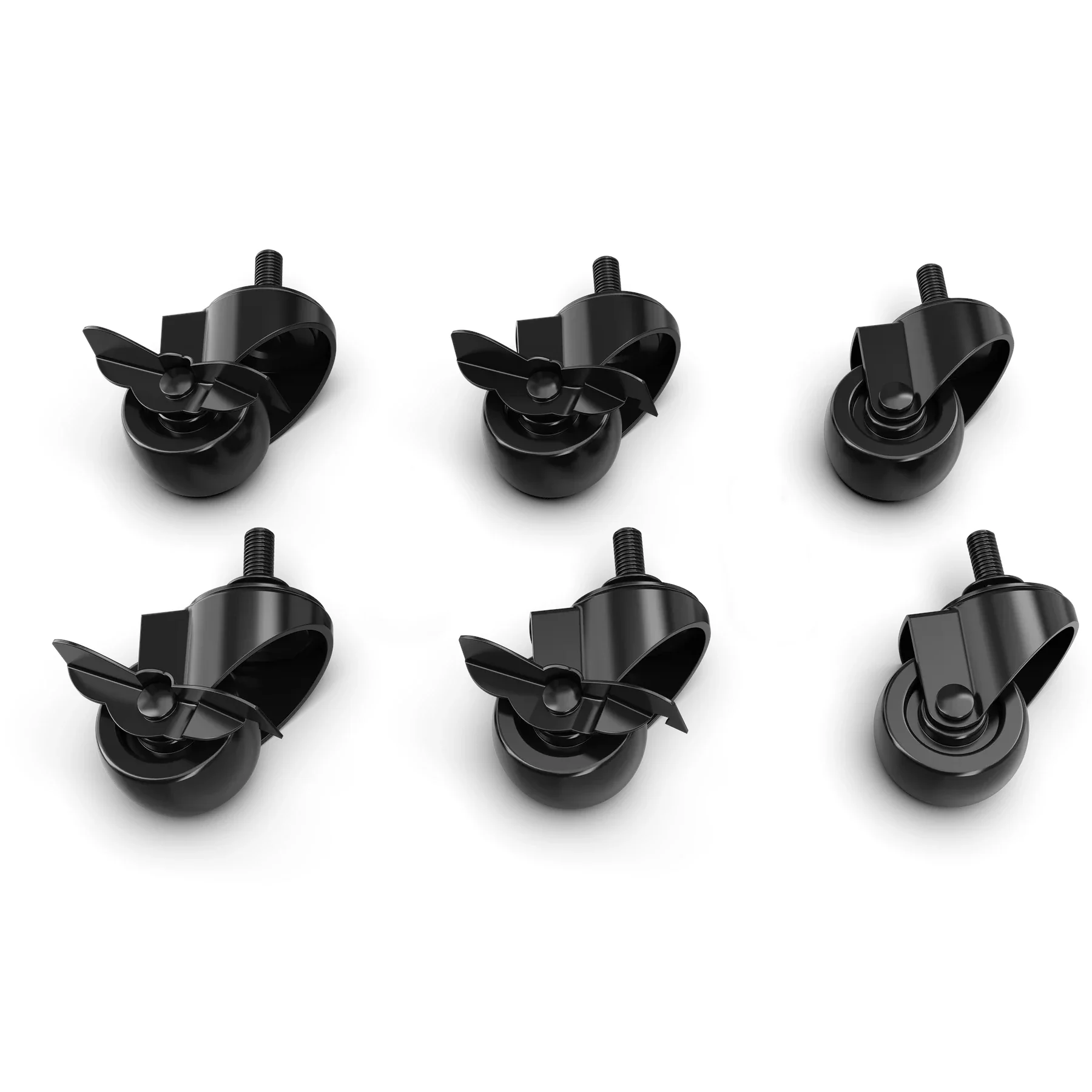 Trak Racer Caster Wheels, Brake & Mounting Brackets for TR8, TR8 Pro, RS6 and Alpine Racing TRX