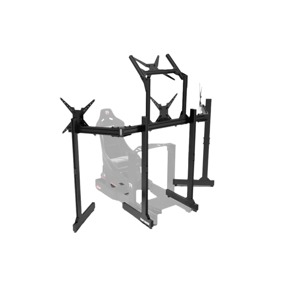 Trak Racer Freestanding Quad (4) Monitor Stand with Extra Leg Supports - Image 4