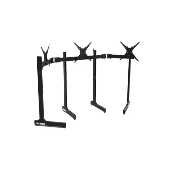 Trak Racer Freestanding Triple (3) Monitor Stand with Extra Leg Supports