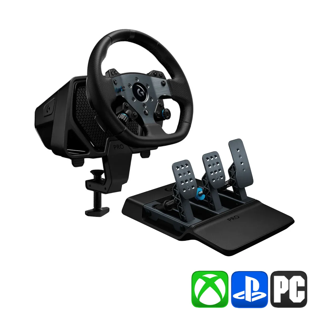 Logitech G PRO Racing Wheel + Pedals Bundle for PlayStation, Xbox & PC