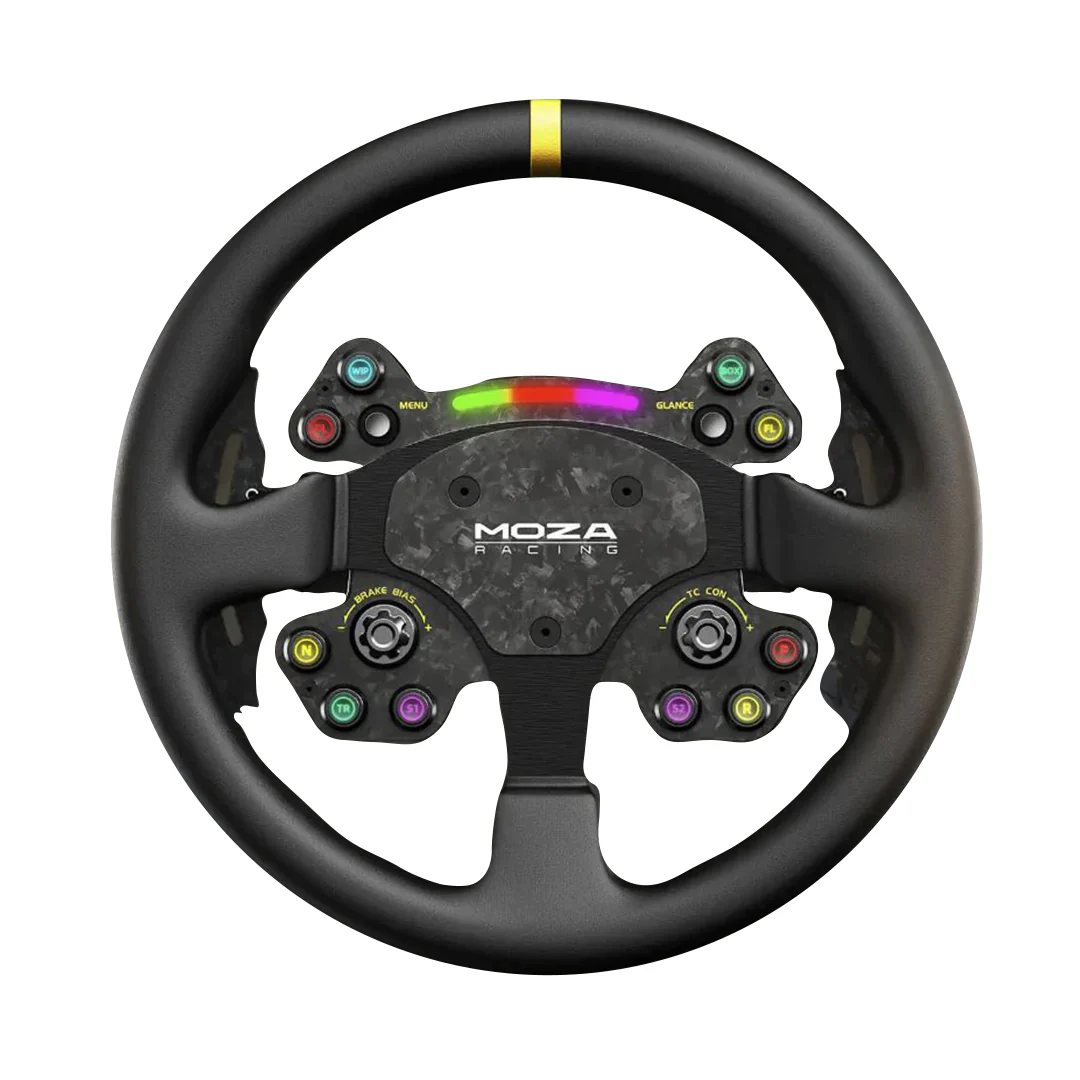 Moza RS V2 Steering Wheel Round Leather - Image 3