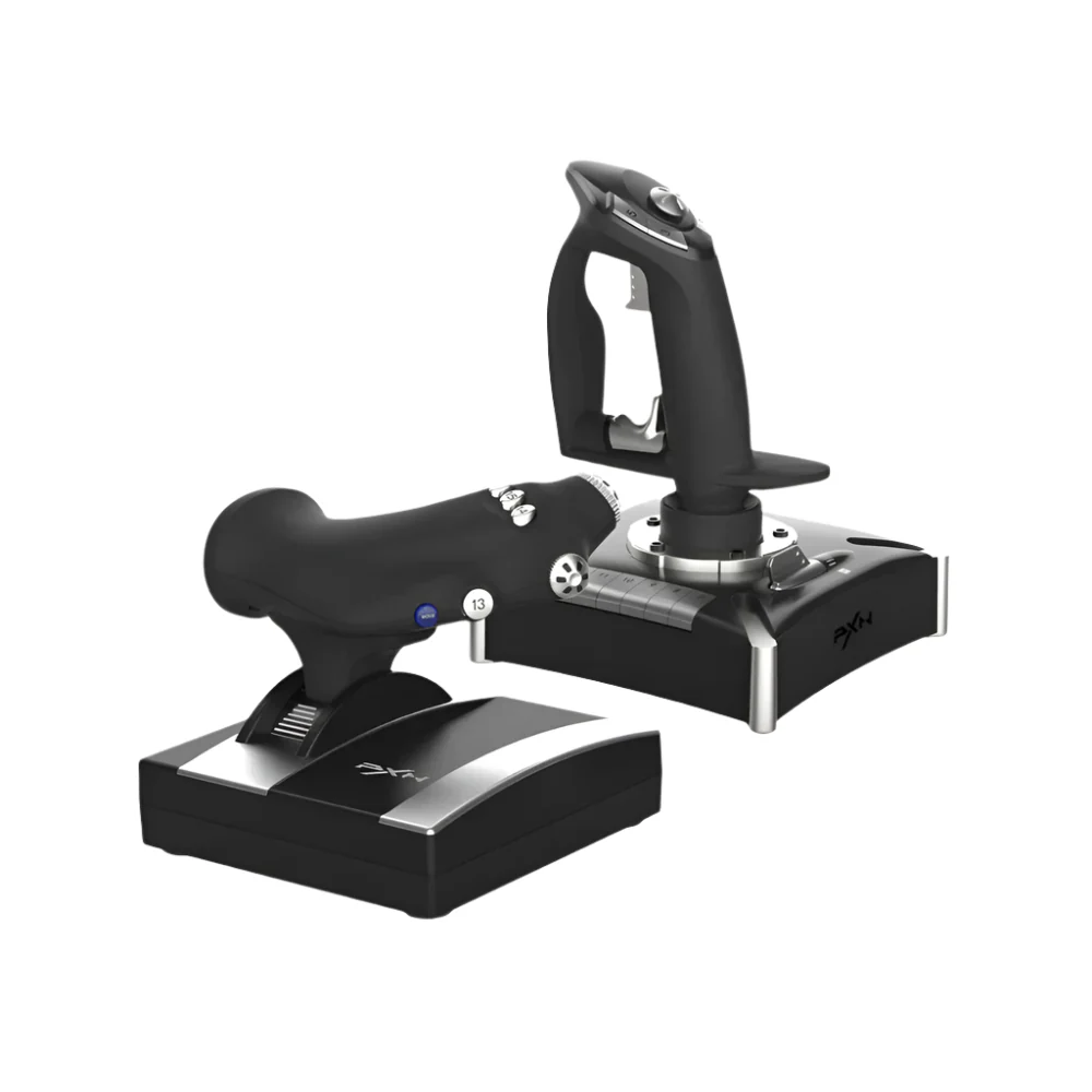 PXN-2119 PRO Black Wired Flight Stick for PC, Xbox One and PS4