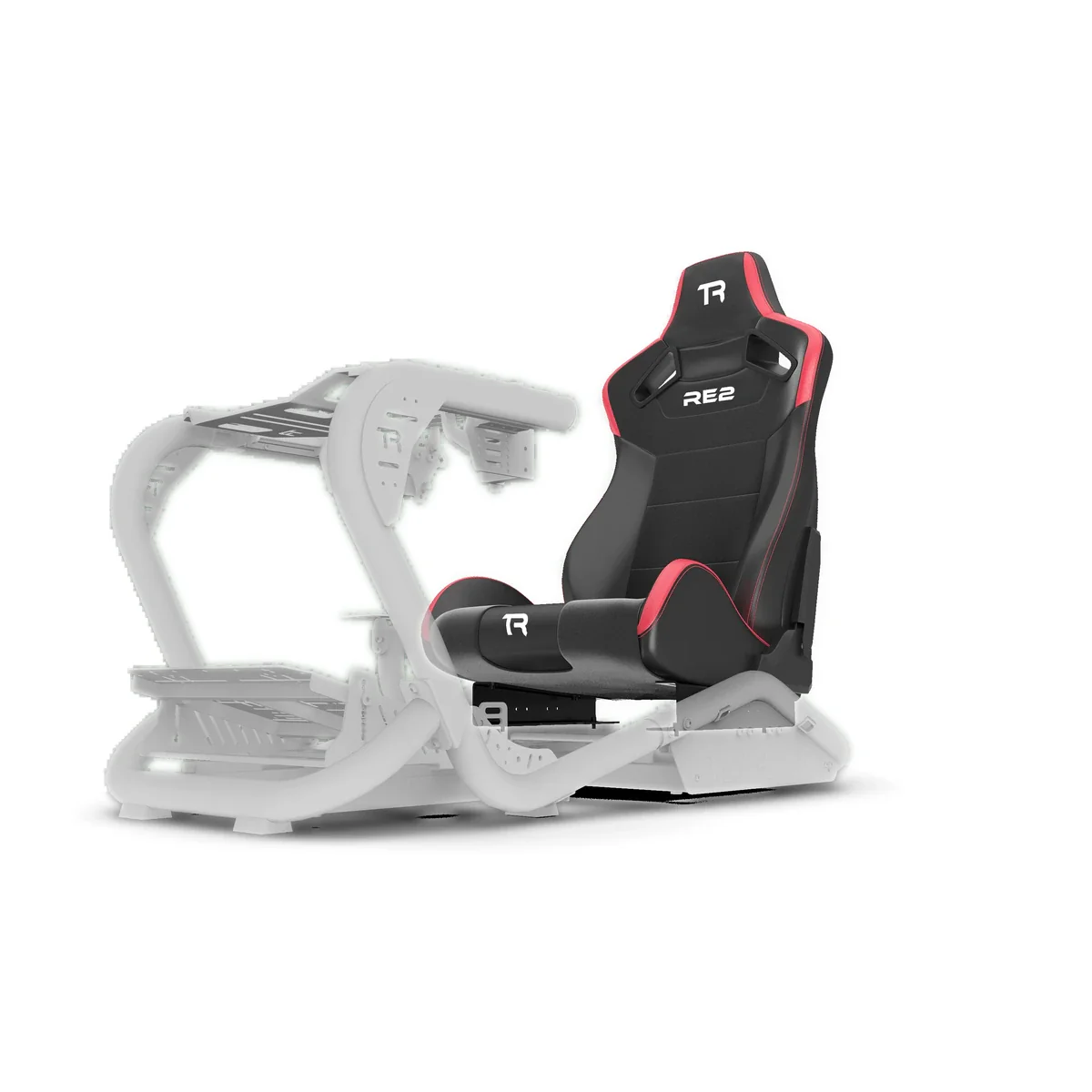 Trak Racer RE2 Recliner Sim Racing Seat | Black & Red Alcantara - Image 8