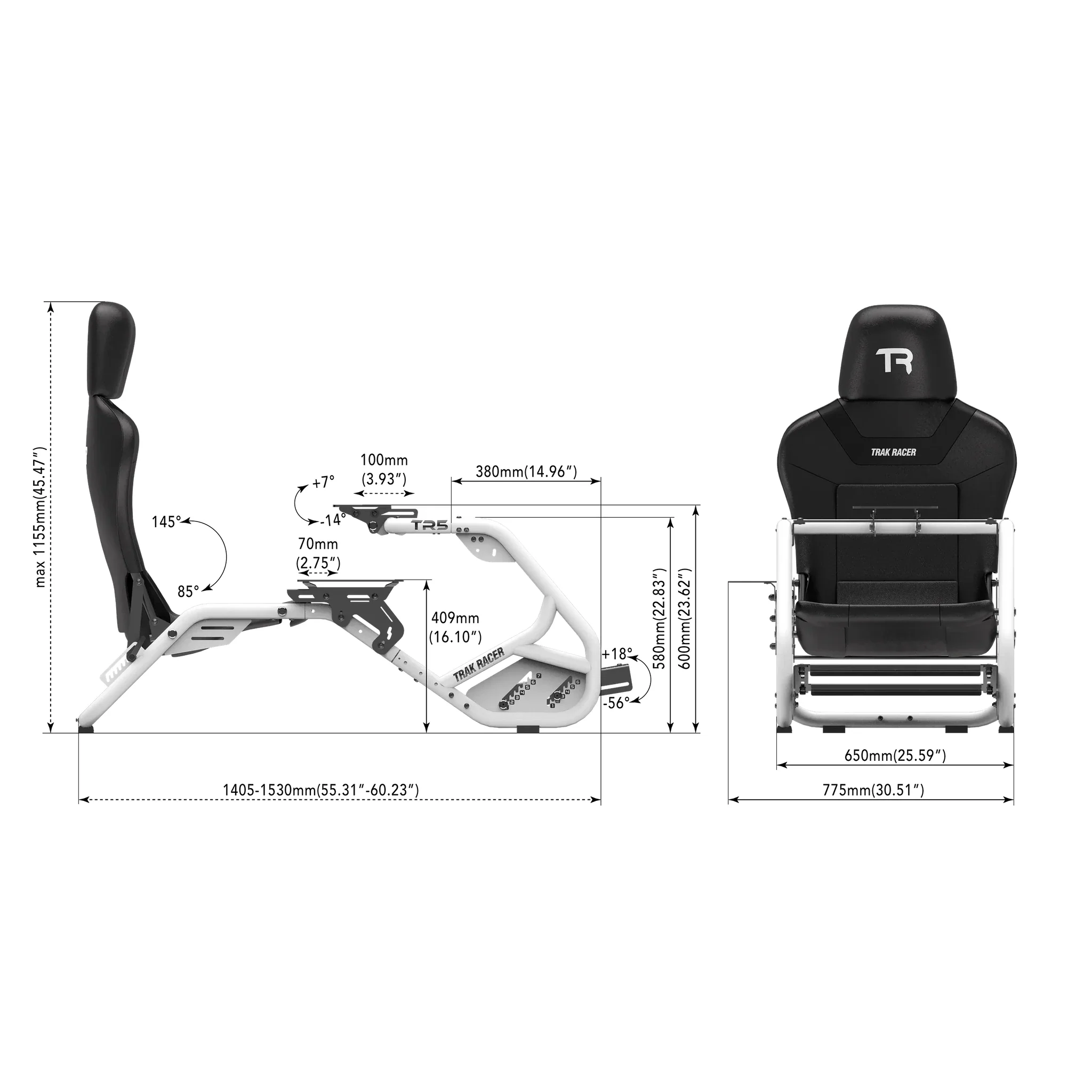 Trak Racer TR5 Racing Simulator Cockpit - Image 5