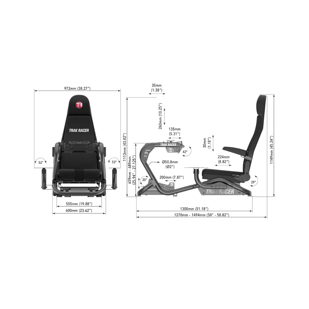 Trak Racer TR8 Pro Flight with Flight Seat - Image 8