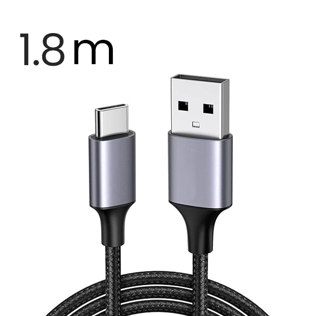 USB A to USB C Cable (1.8m)