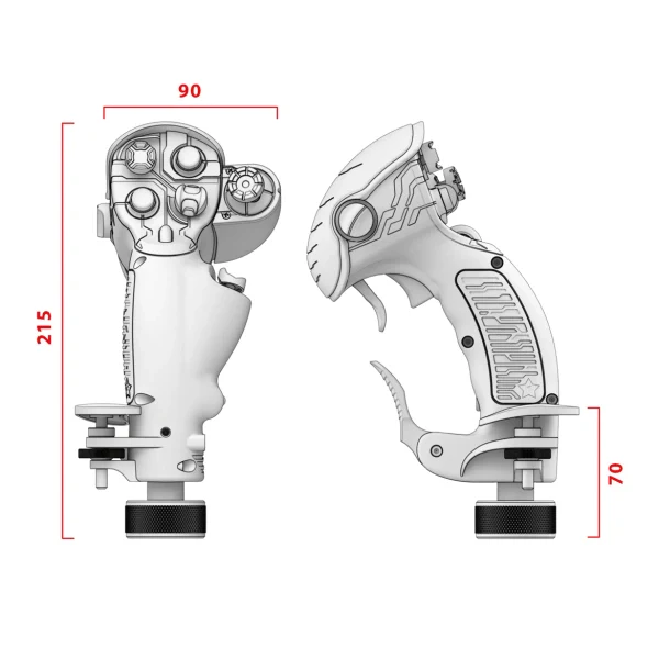 Virpil VPC Constellation ALPHA Prime [L] Flightstick | Left Side - Image 12
