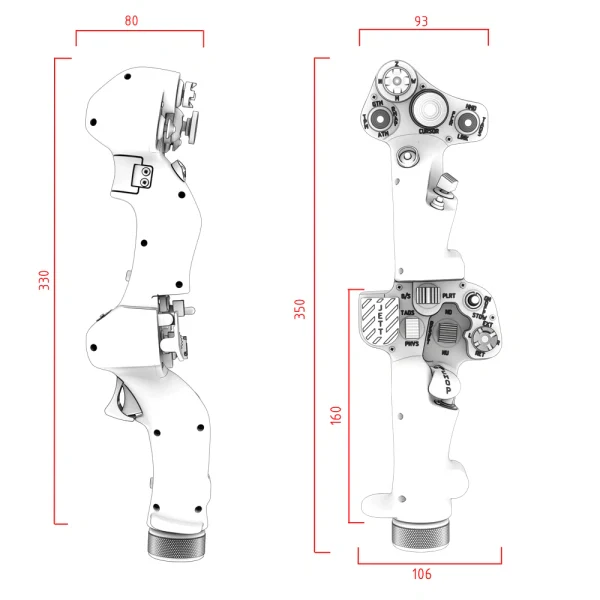 Virpil VPC Dual-SF Collective Grip - Image 7