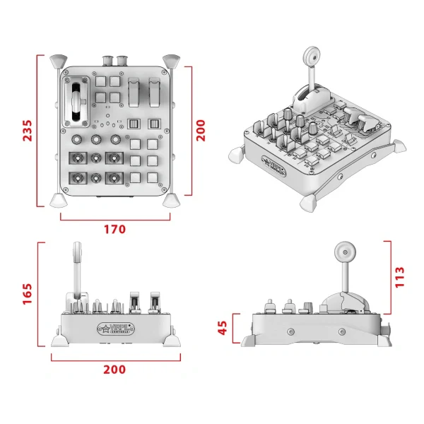 Virpil VPC Universal Control Panel - #2 | Multi-Function Landing Gear Panel - Image 5